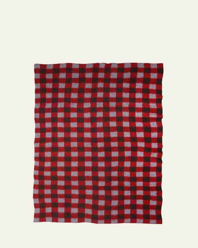 Thistle Gingham Blanket, 60" x 100"